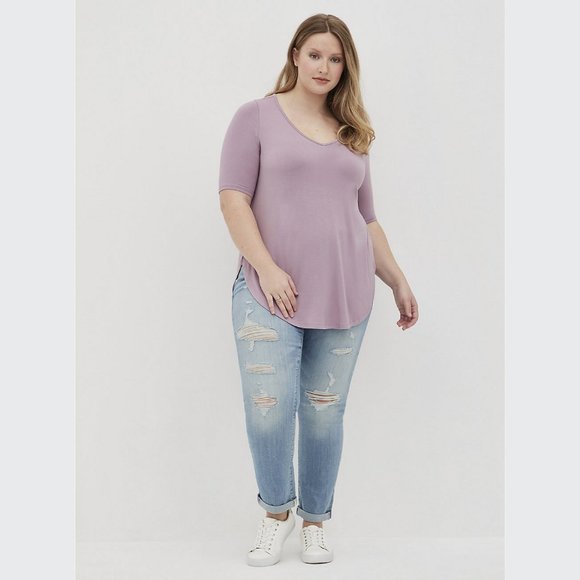 torrid Tops - Torrid  How to Wear It  Favorite Tunic - Super Soft Purple